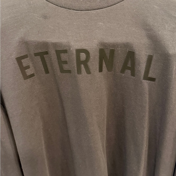 Fear of God Eternal Heavy Long Sleeve T Shirt Black Mens Medium NWT - Picture 2 of 15